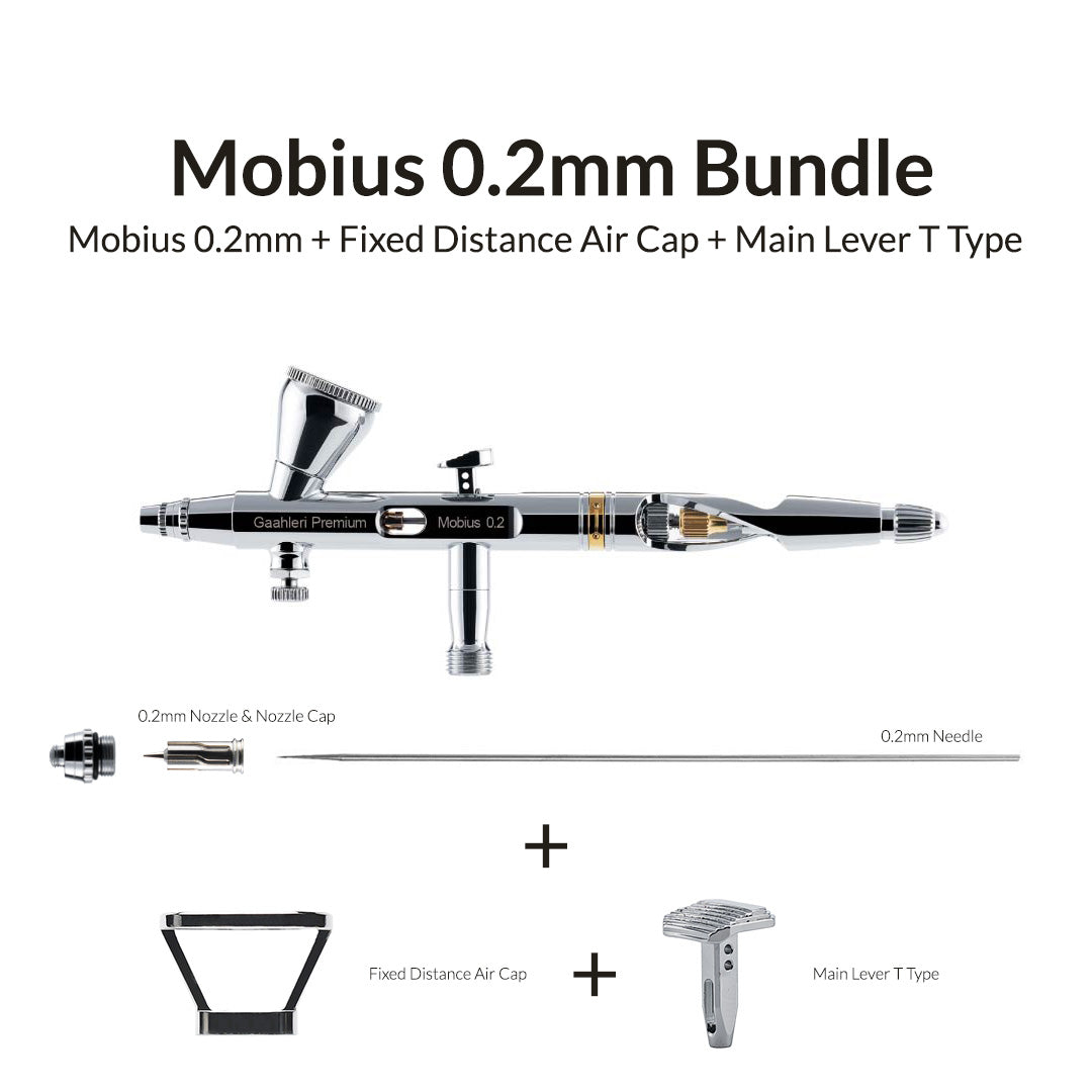 Premium Series GHPM-Mobius 0.2mm + Distance Air Cap + Main Lever T Type Bundle