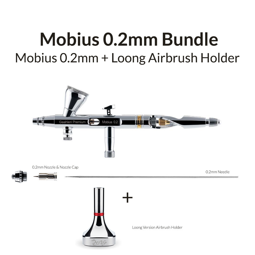 Aérographe Gaahleri GHPM-Mobius 0,2 mm Premium Series - Aérographe France Aérographe Gaahleri GHPM-Mobius 0,2 mm Premium Series - Aérographe France