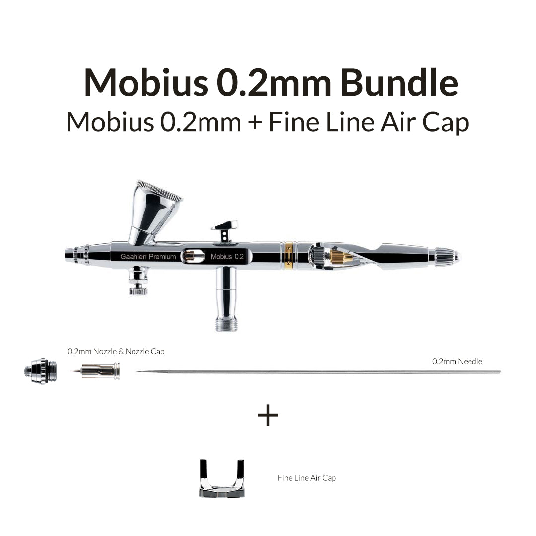Premium Series GHPM-Mobius 0.2mm + Fine Line Air Cap Bundle