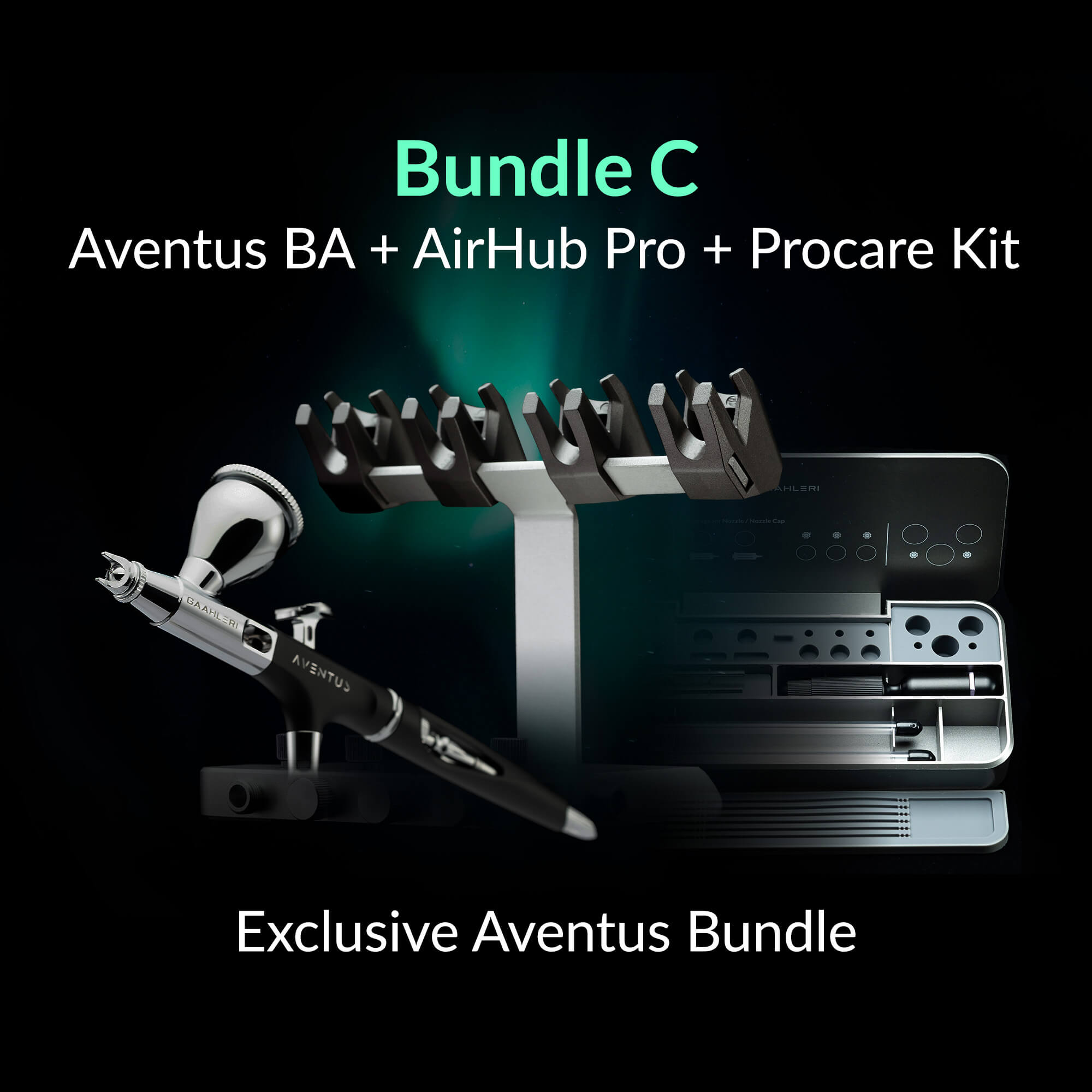 Aventus Black Aurora + Airhub Pro + Airbrush Procare Kit