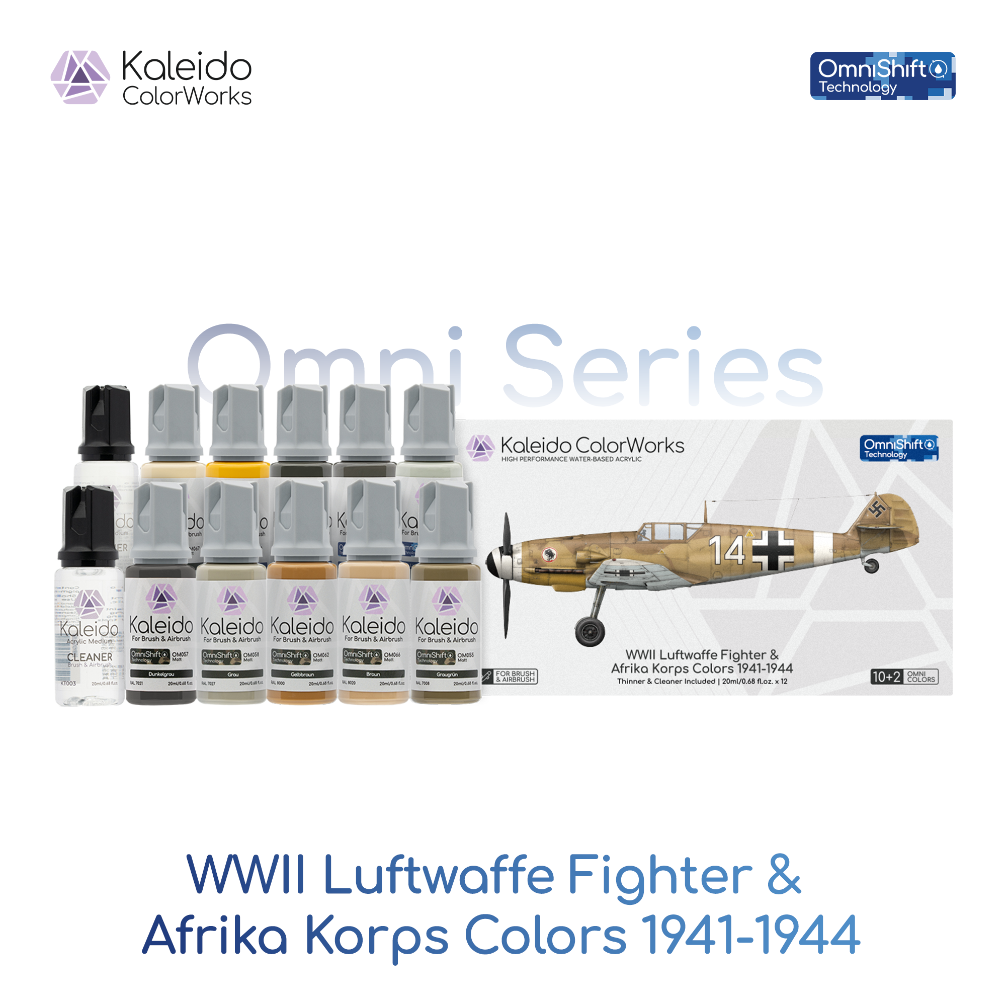 WWII Luftwaffe Fighter & Afrika Korps Colors 1941-1944 Set – Gaahleri