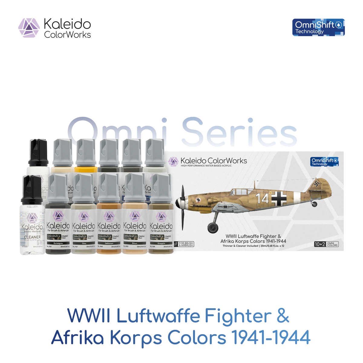 WWII Luftwaffe Fighter & Afrika Korps Colors 1941-1944 Set