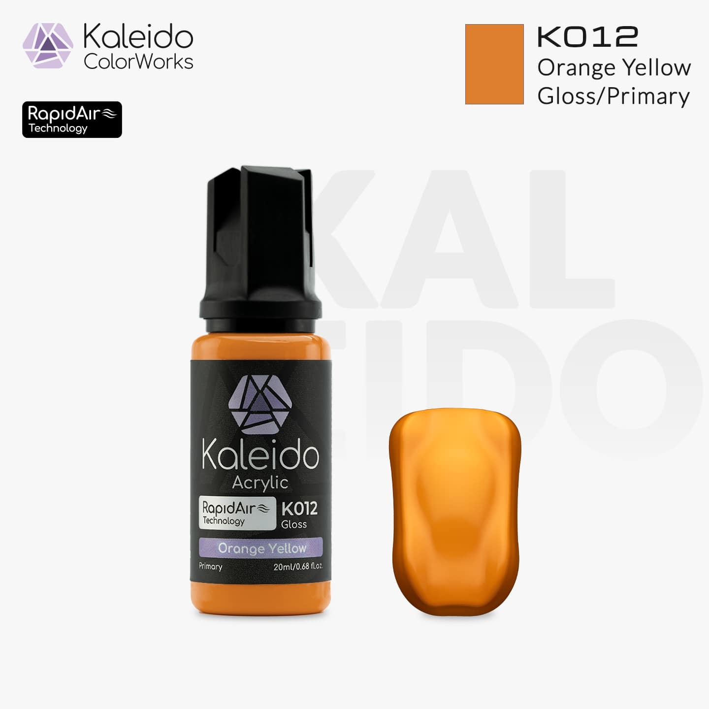 Euro Gold Vape Juice Kaleido Colorworks Water-Based Paint K012 Orange  Yellow 20ml – Gaahleri