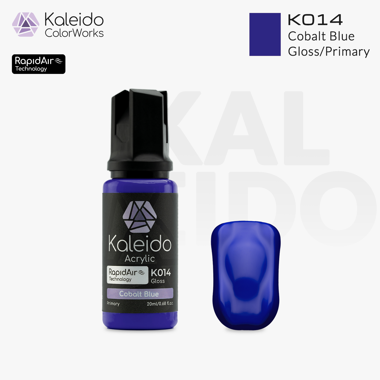 Kaleido Colorworks Water-Based Paint K014 Cobalt Blue 20ml – Gaahleri