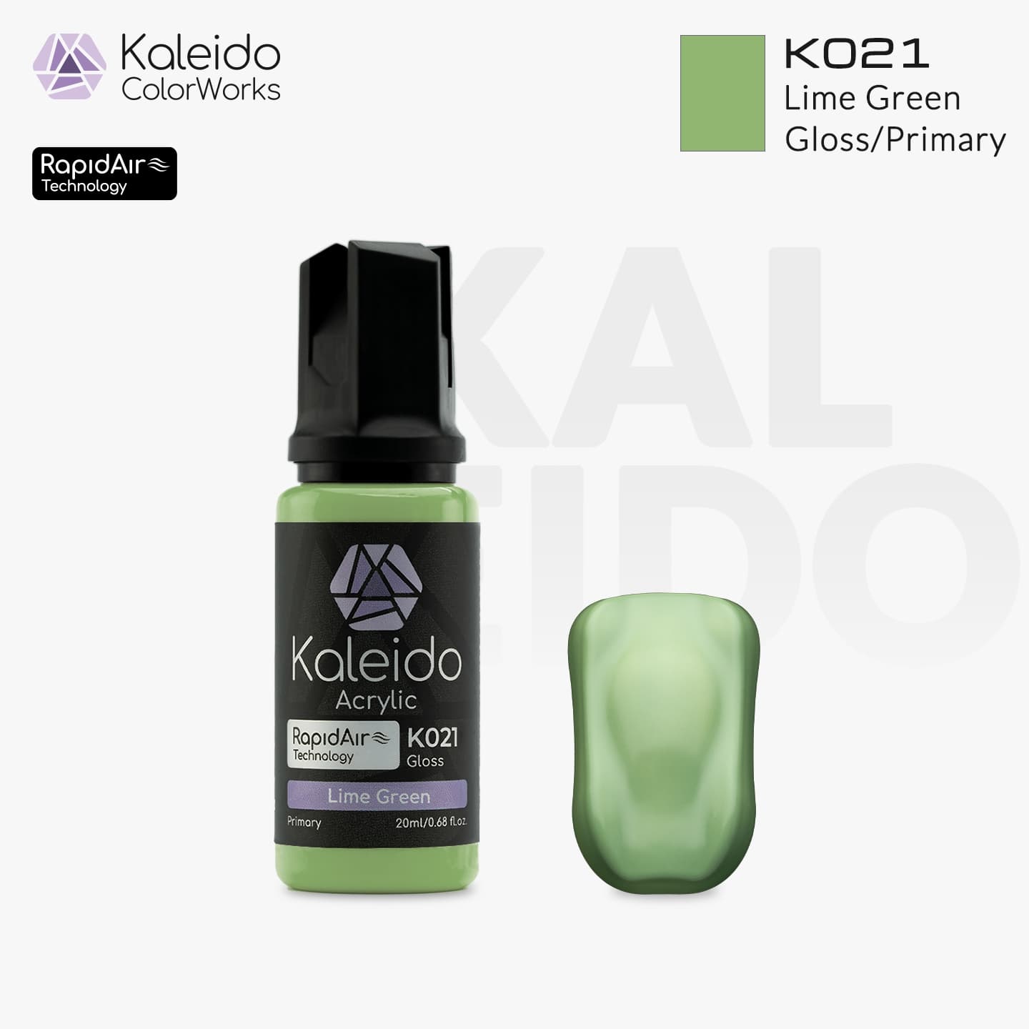 Kaleido Colorworks Water-Based Paint K021 Lime Green 20ml Gaahleri Kaleido Colorworks Water-Based Paint K021 Lime Green 20ml Gaahleri