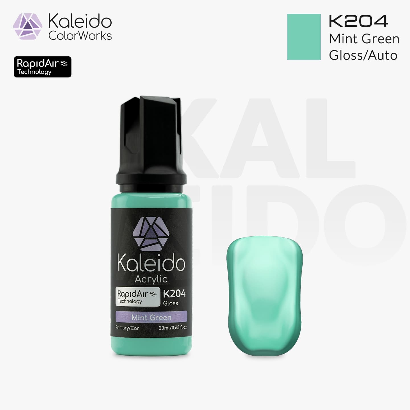 Kaleido Colorworks Water-Based Paint K204 Mint Green 20ml – Gaahleri