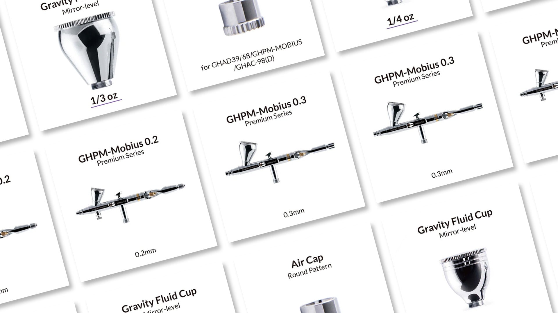 Airbrush Components for Premium Series Airbrushes