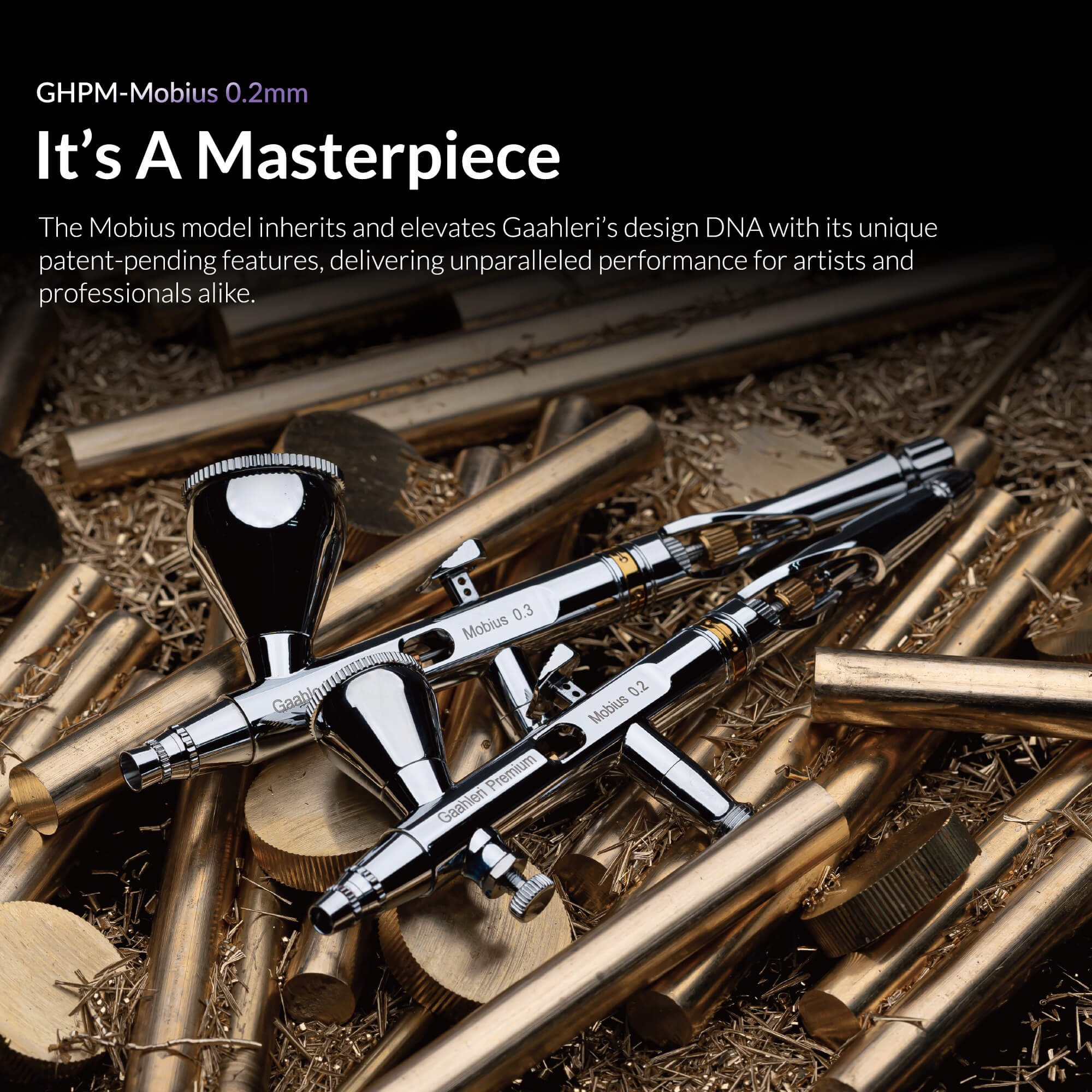 Gaahleri Premium Series GHPM-Mobius 0.2mm Airbrush