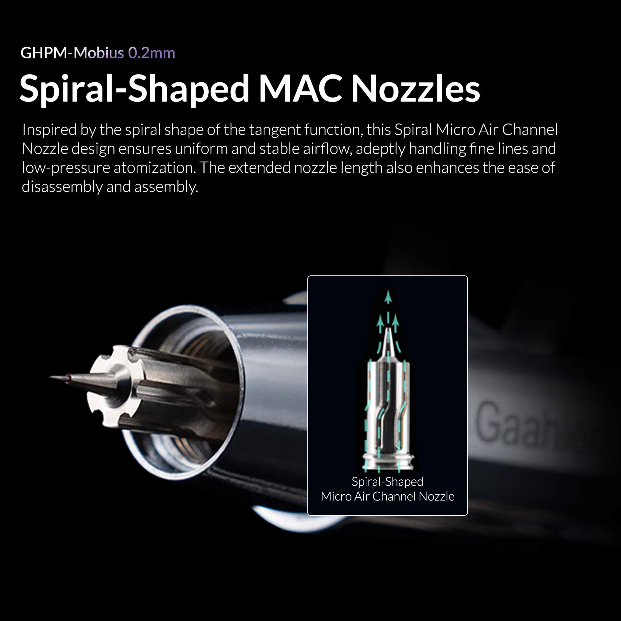 Gaahleri エアブラシ　MOBIUS 0.2 ガレーリ　ダブルアクション Amazon.com: Gaahleri Airbrush Premium Series GHPM-Mobius 0.2