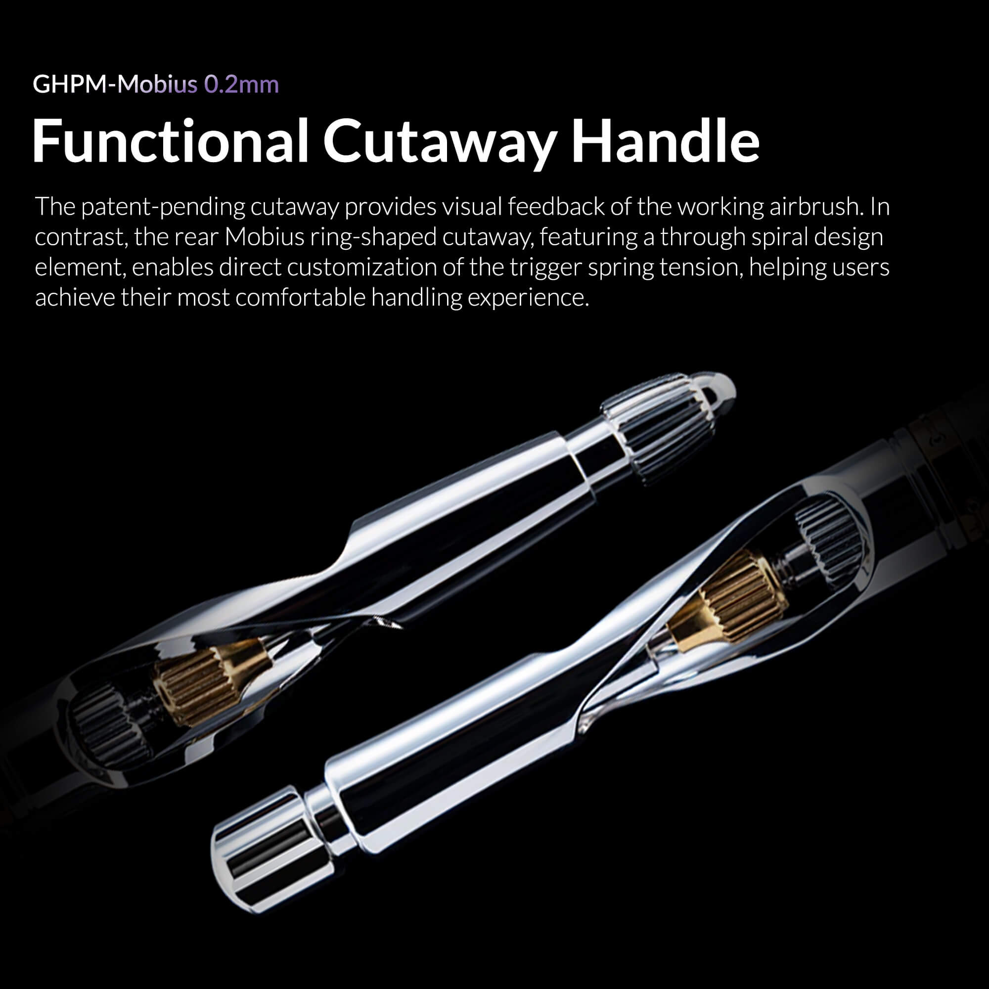 Gaahleri Premium Series GHPM-Mobius 0.2mm Airbrush