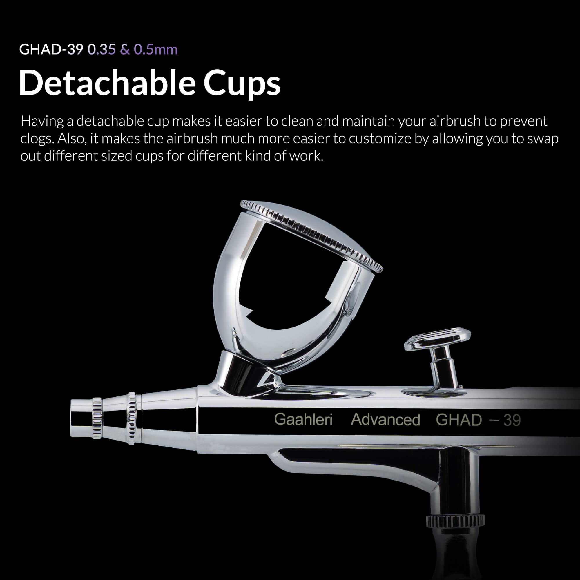 Gaahleri エアブラシキット Gaahleri GHAD-39 Advanced Series Airbrush
