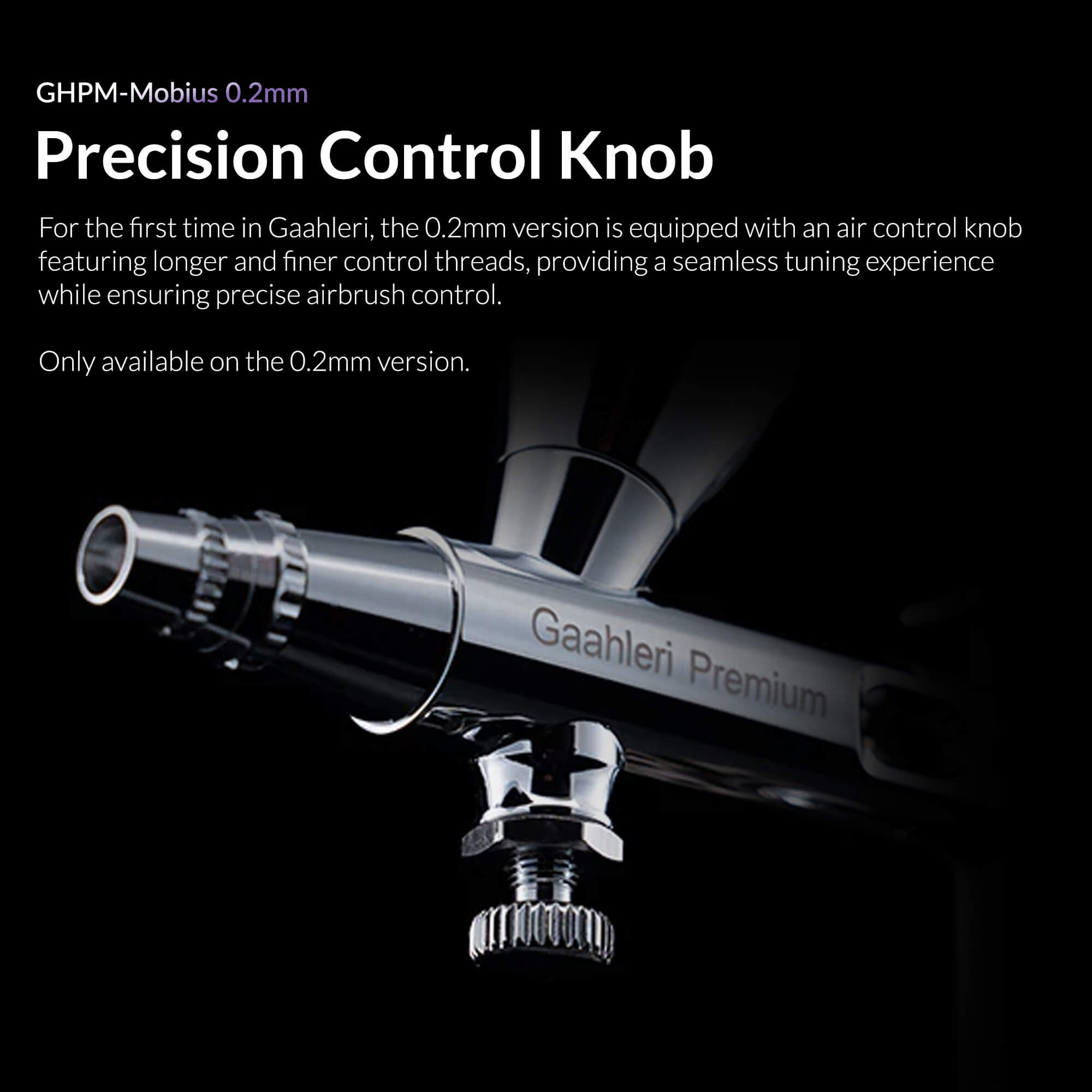 Gaahleri Premium Series GHPM-Mobius 0.2mm Airbrush