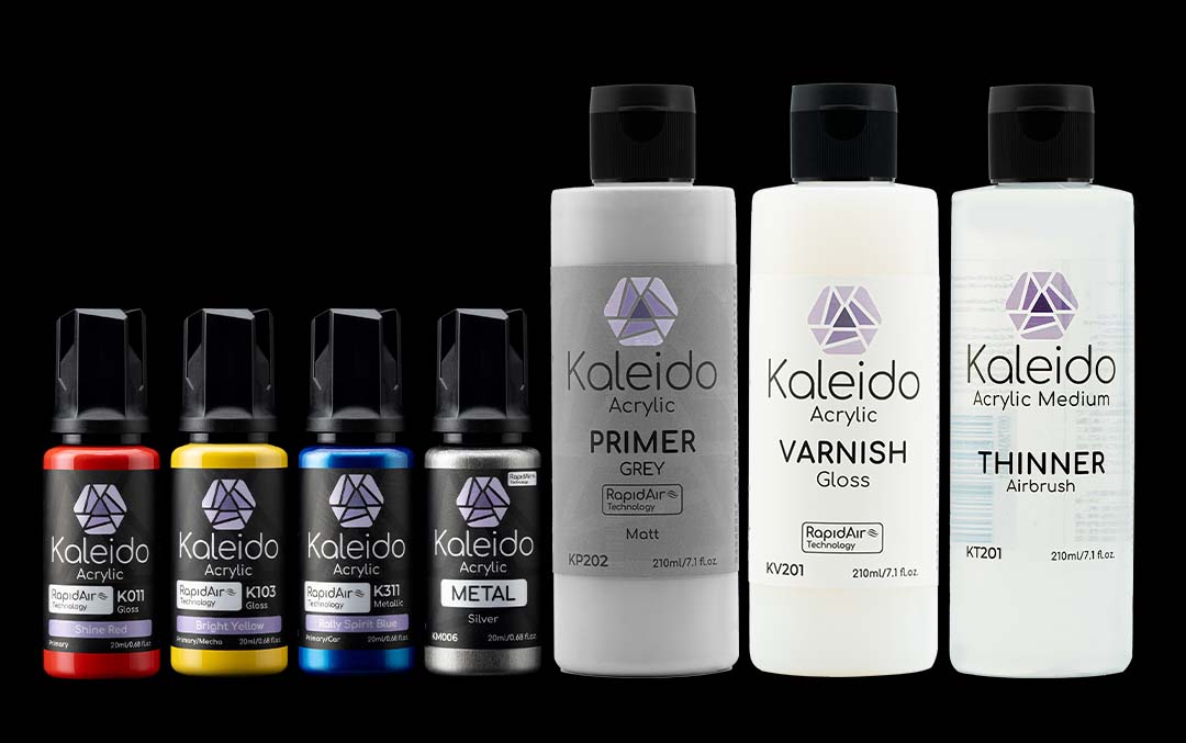 Apprêt Noir Kaleido Colorworks KP203 - 210 Ml, Pour Préparation Surfaces Avant Peinture - 11