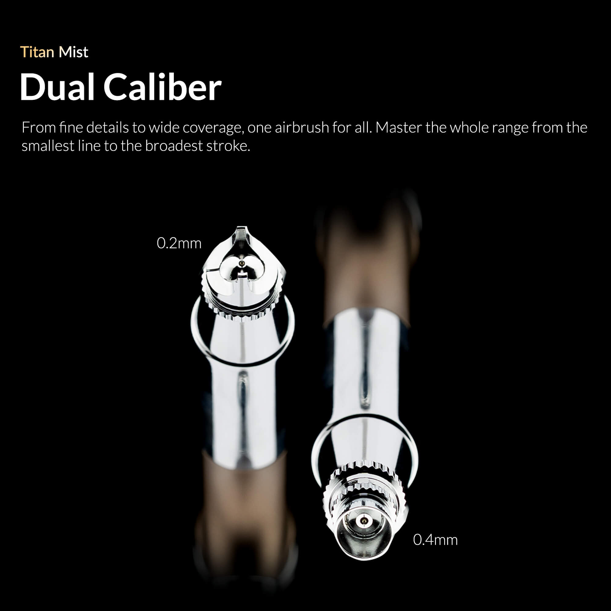 Aventus 0.2 & 0.4mm Airbrush Titan Mist | Gaahleri