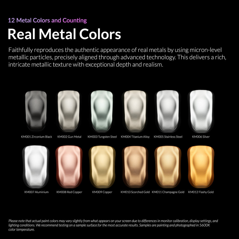 Kaleido Colorworks Water-Based Paint 12 Metal Colors Set – Gaahleri