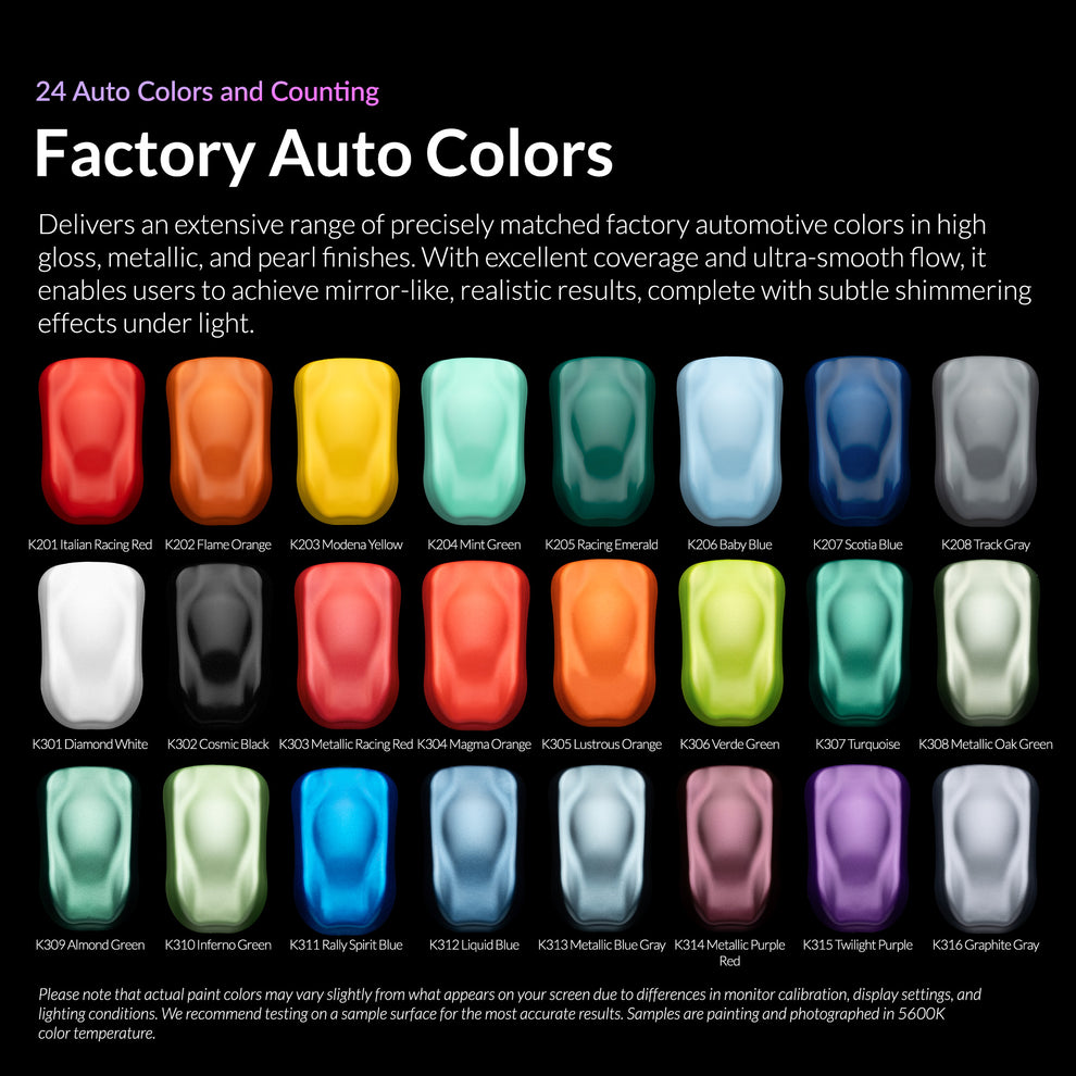 Automatic R Colors Kaleido Colorworks Water-Based Paint 24 Auto Colors Set – Gaahleri