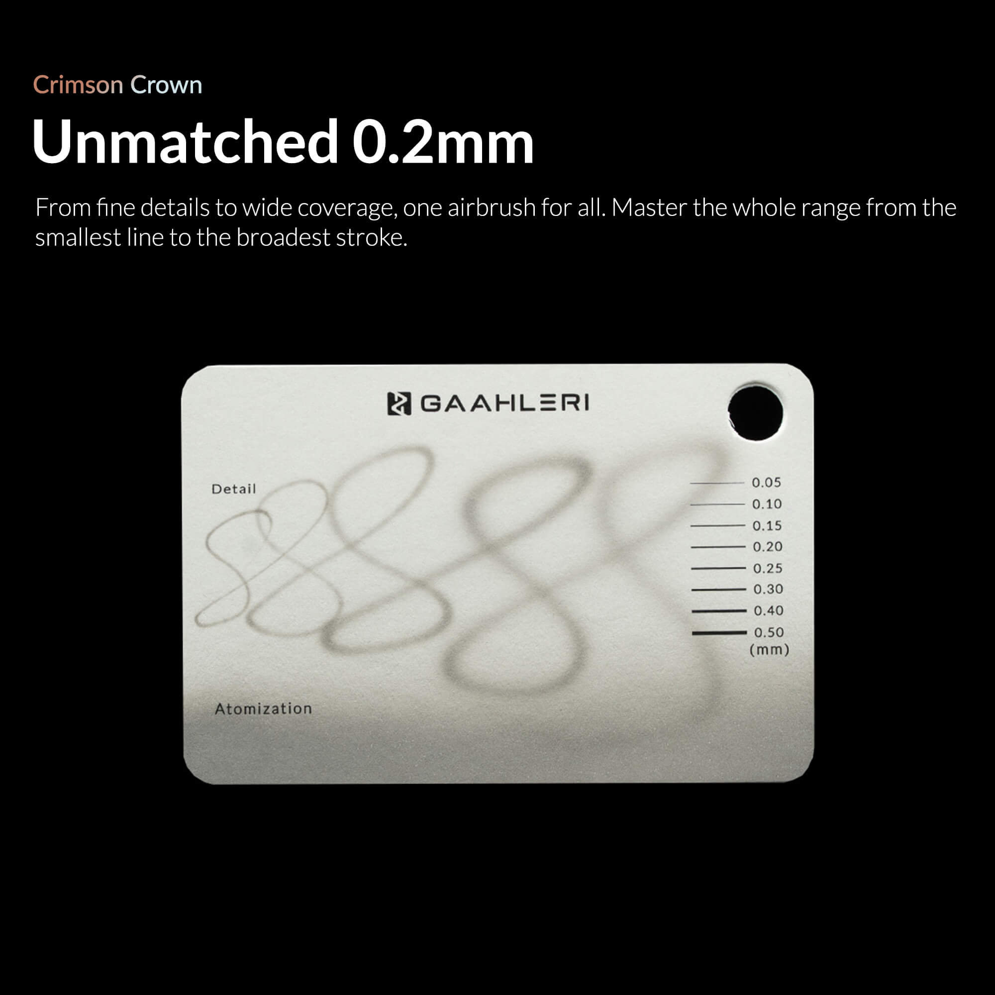 Aventus 0.2 & 0.4mm Airbrush Crimson Crown | Gaahleri