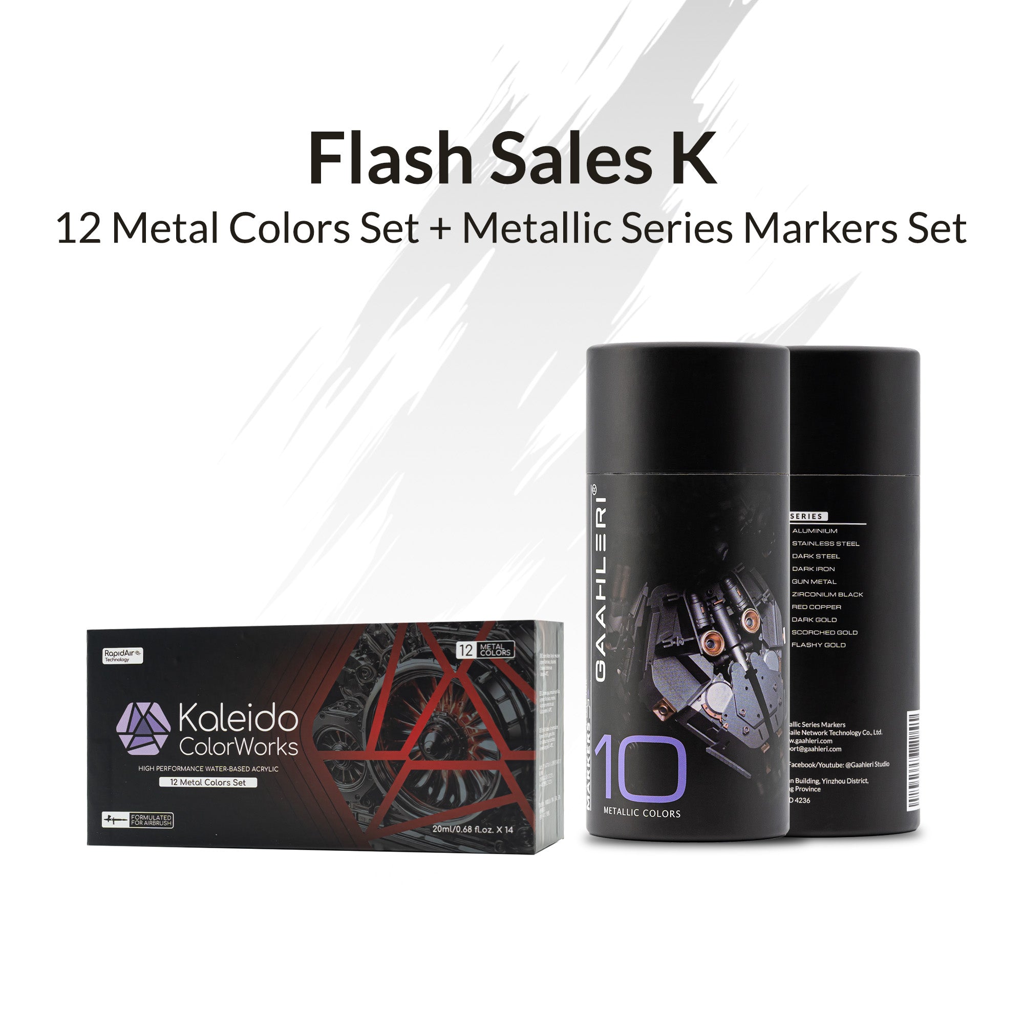 Metallic Marker Set + 12 Metal Colors Set