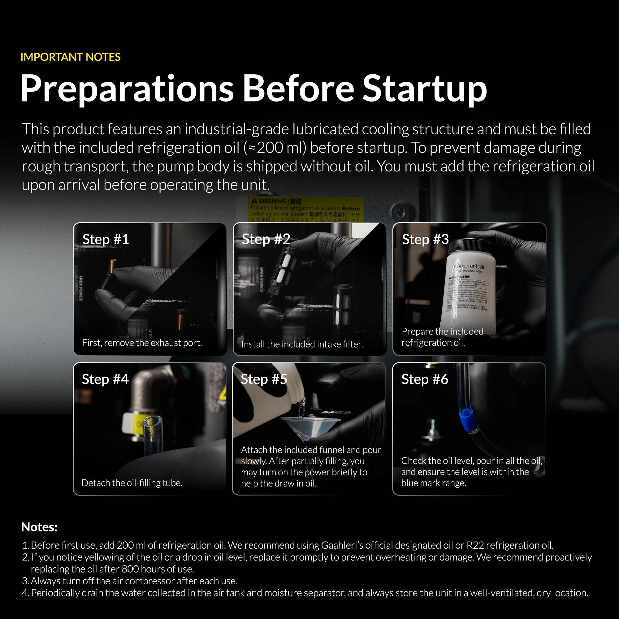 Gaahleri Apex Force Series GTX-778 Ultra-Silent Air Compressor