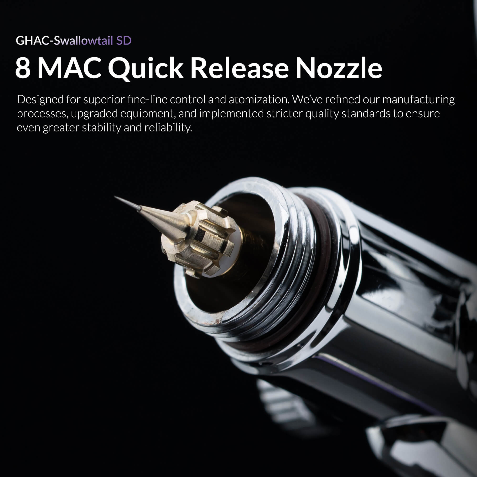 GHAC-Swallowtailエアブラシセット② Ace Series GHAC-Swallowtail Studio G Ver. Airbrush – Gaahleri