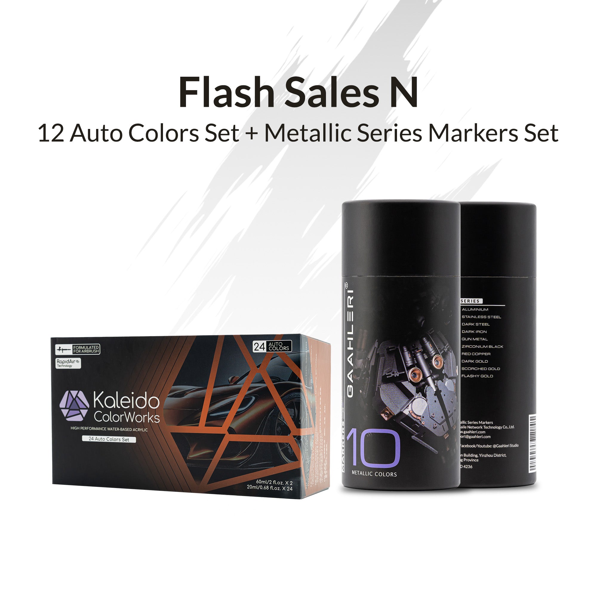 Metallic Marker Set + 24 Auto Colors Set