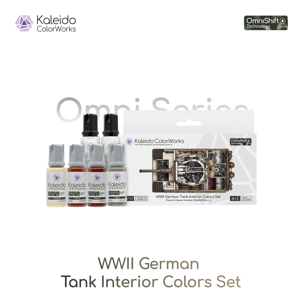 WWIl German Tank Interior Colors Set