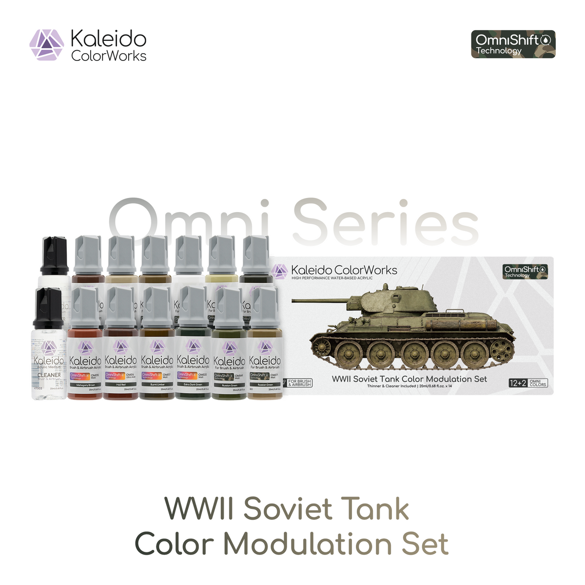 WWII Soviet Tank Color Modulation Set