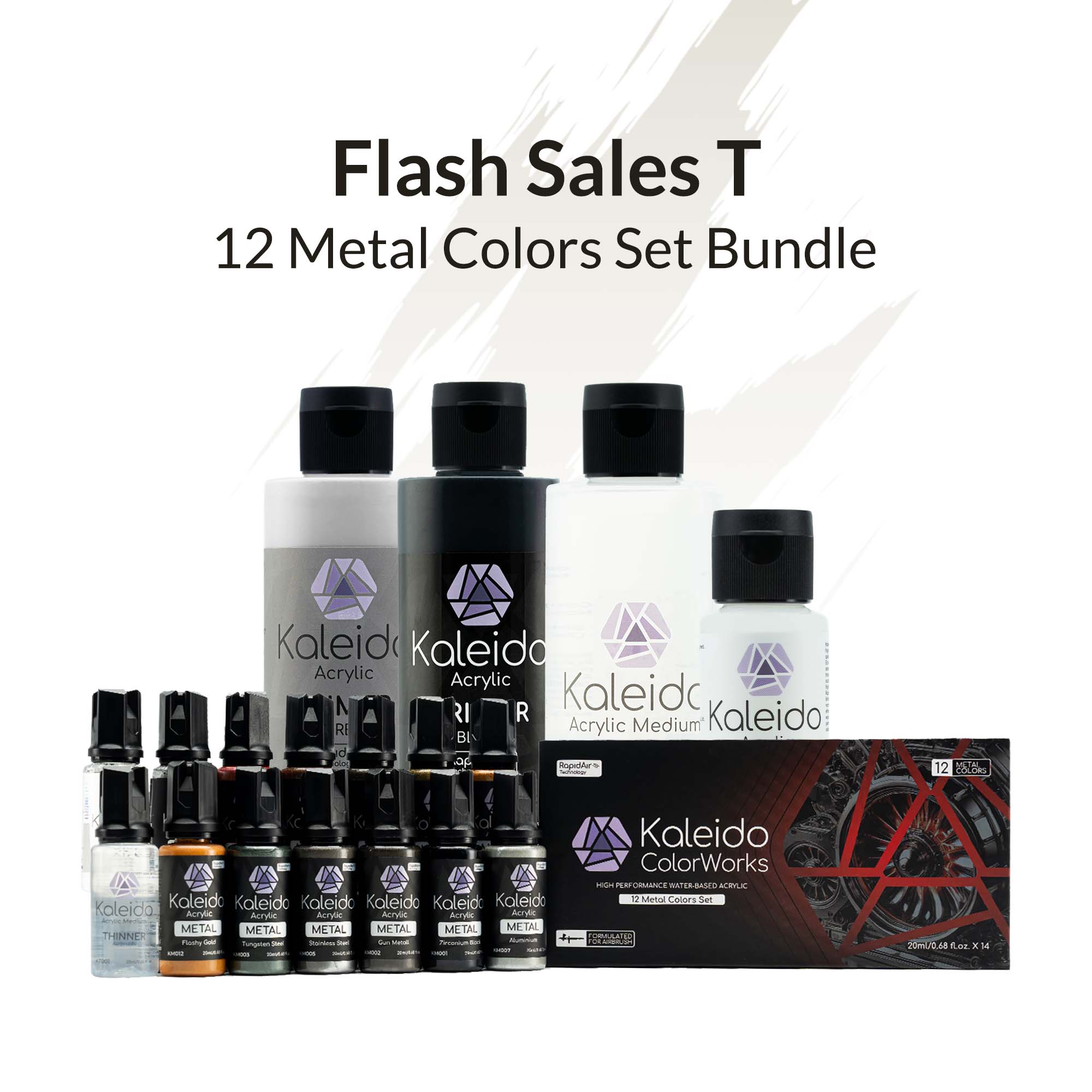 [T] Metal Colors Paint Bundle