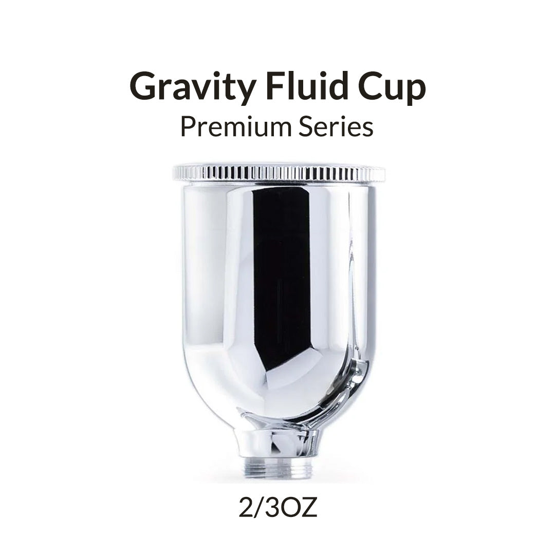 2/3oz / 20ml Airbrush Mirror-Level Gravity Fluid Airbrush Cup for Mobius TG
