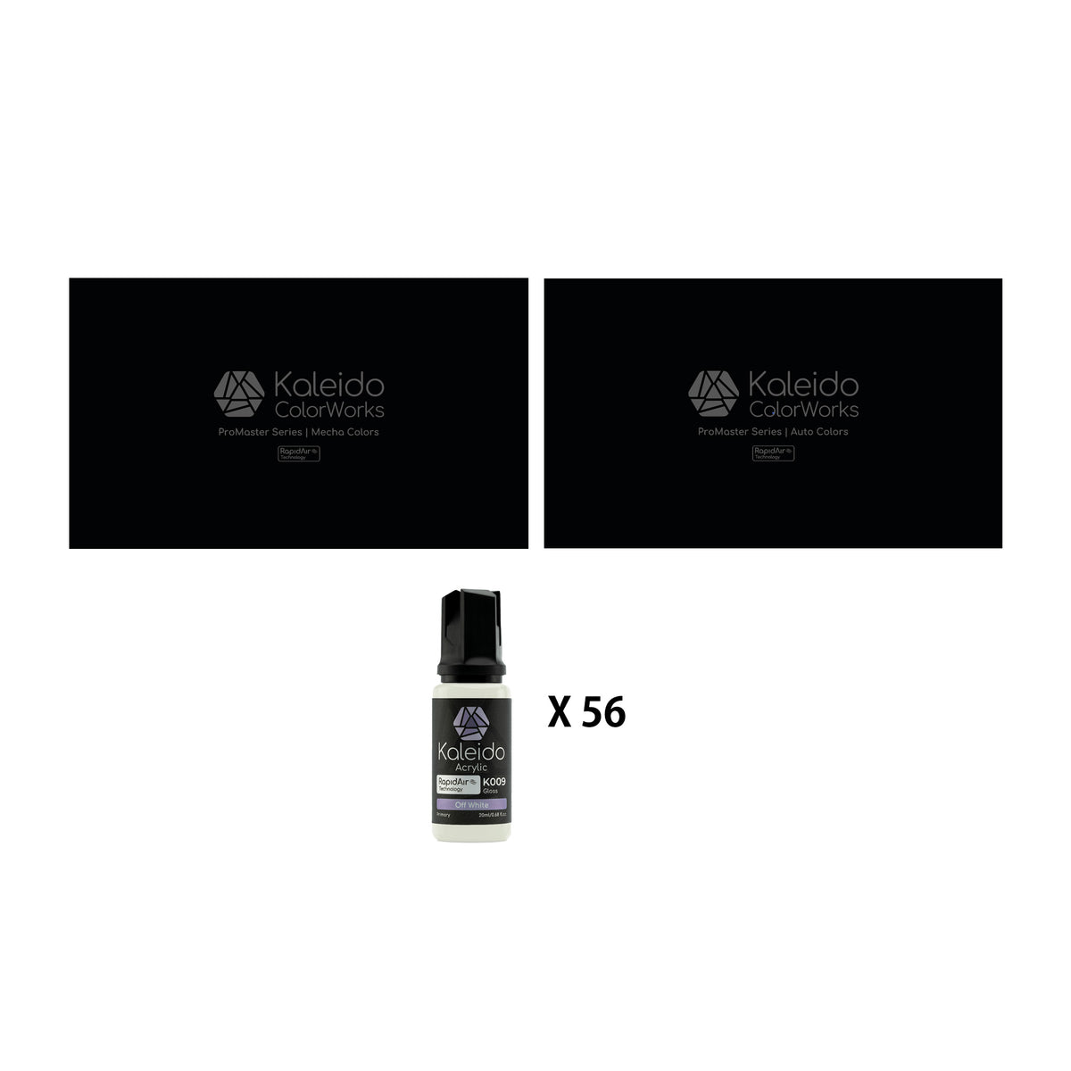 Kit D'apprêt Noir Kaleido Colorworks KP203 - 210 Ml Pour Préparations De Surfaces