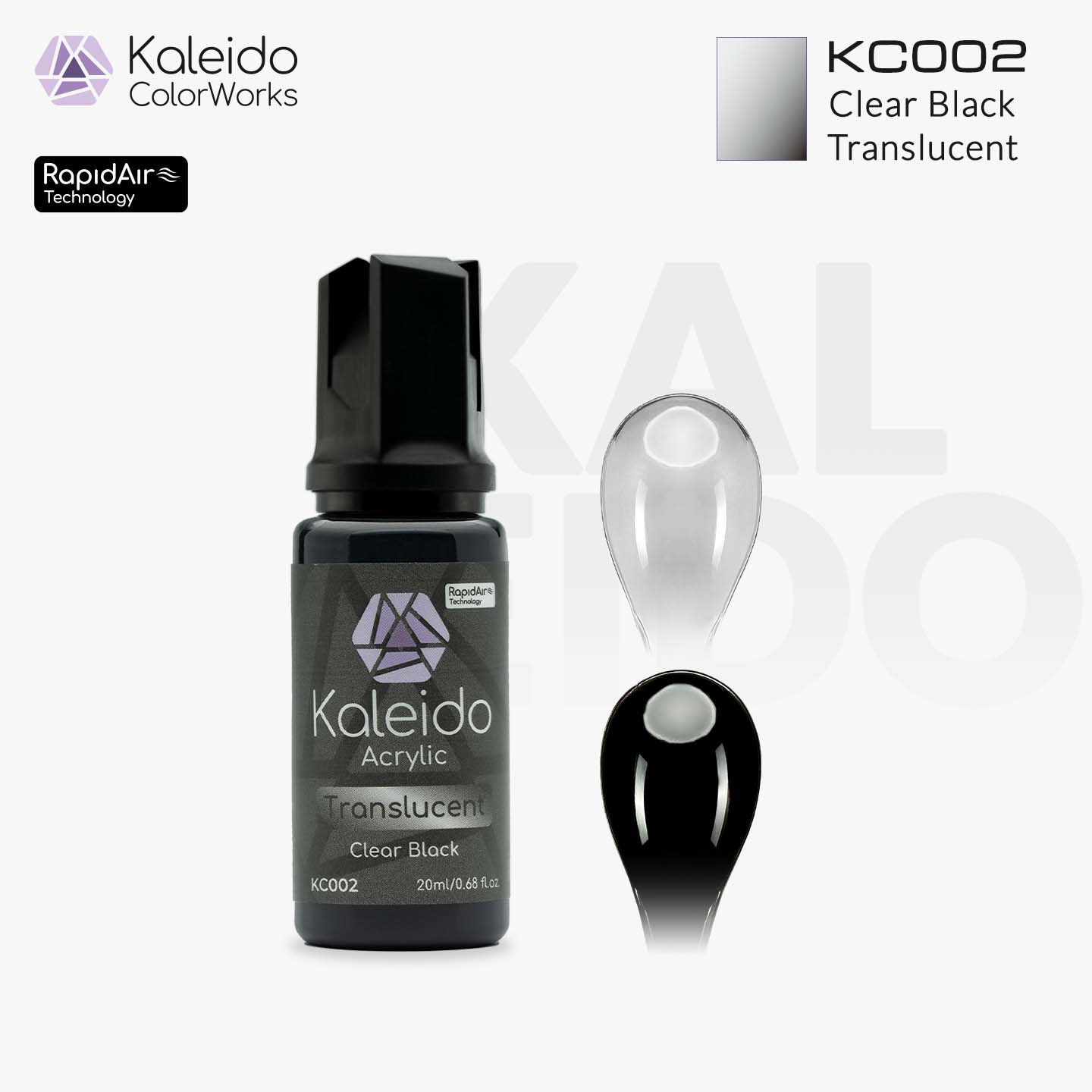 KC002 Translucent Black 20ml