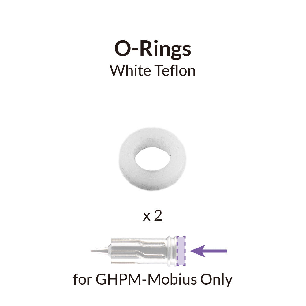 Premium Mobius Series White O-Rings for Nozzle