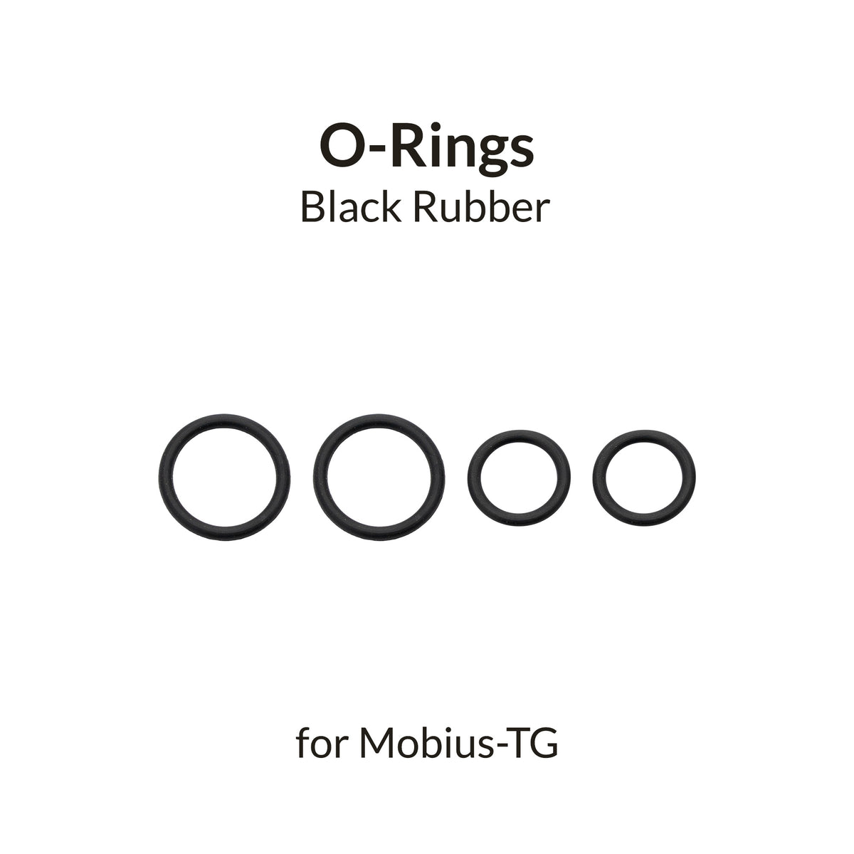 Joints toriques noirs pour Mobius TG