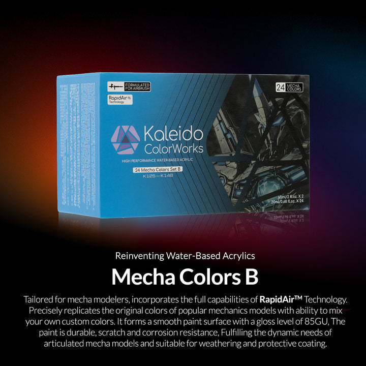 Kaleido Colorworks Water-Based Paint 24 Mecha Colors Set B-Set