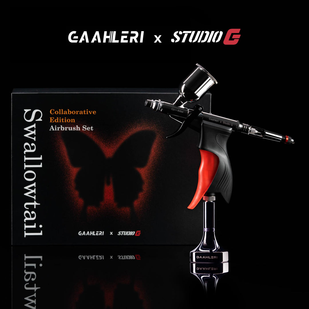 GHAC-Swallowtail & StudioG Airbrush + Gaahleri Airbrush Holder