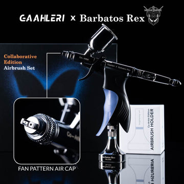 GHAC-Swallowtail & Rex Airbrush + Fan Cap + Gaahleri Airbrush Holder
